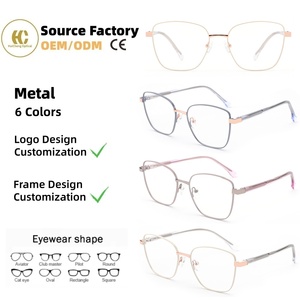 Customization High-end Metal Glasses Lightweight Optical Frame Hand-made Full-rim Eyeglasses For Daily Wear OEM/ODM