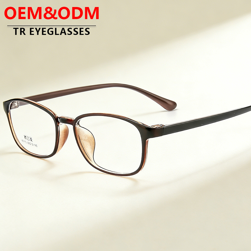 OEM ODM Service for TR Material Eyeglass Frames Producing Optical Glasses and Eyewear Simple Design Unisex Comfort Custom