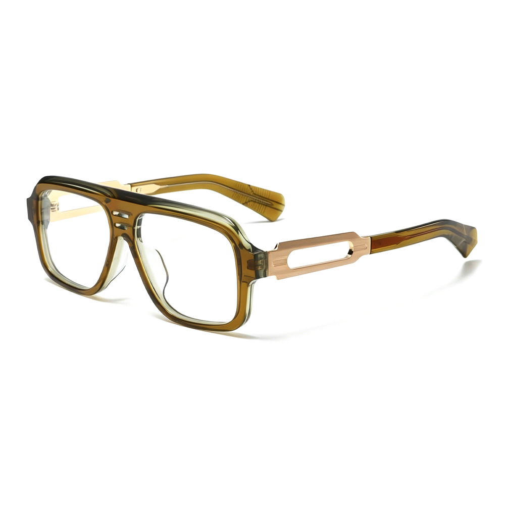New Arrival Oversized Retro Square Pilot Optical Frames Unisex Anti Blue Light Eyeglasses Men Women