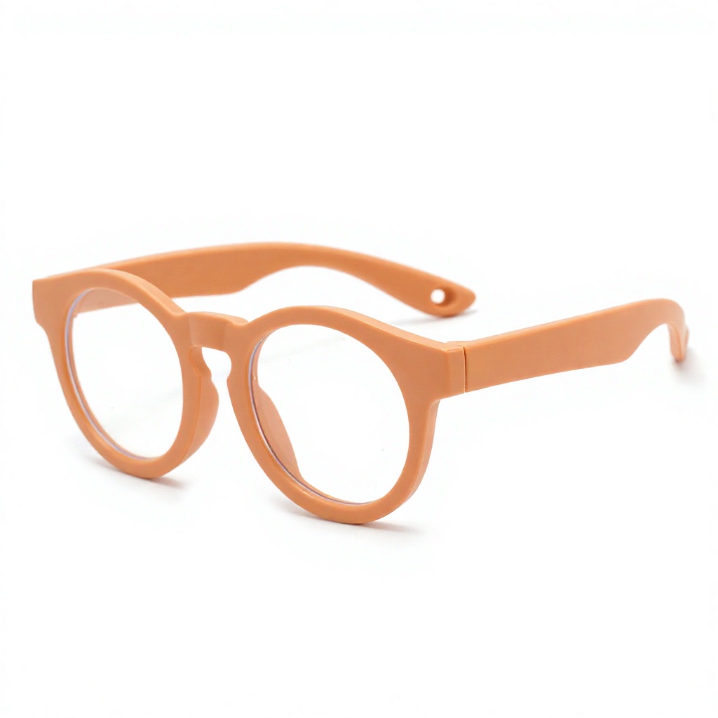 Lucky Children Eyewear Flexible Bendable Silicone Eyeglasses Frames Boys Girls Anti Blue Light Blocking Glasses For Kids