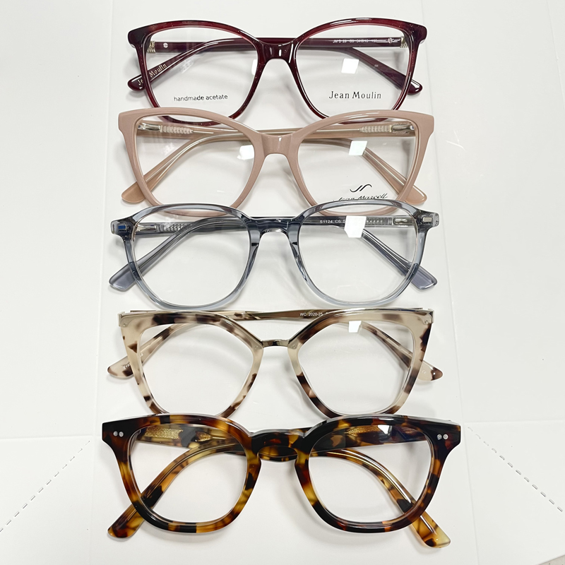 Wholesale Acetate Eyeglass Frames Lightweight and Comfortable Eyeglasses for Men and Women Optical Frames Retro Glasses