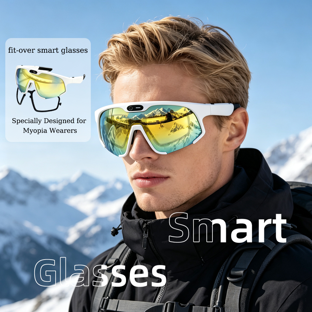 Custom Logo Fashion Fit Over Sport Sunglasses TR90 Polarized Gold Lens High UV Protection Myopia Eyewear Wholesale Supplier