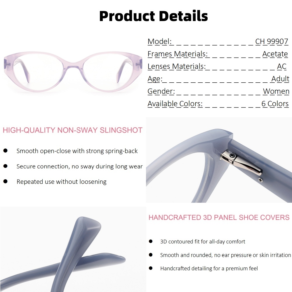 Customization High-end Fashion Design Acetate Optical Glasses Handcrafted Full-Rim Eyeglasses Frames For Daily Wear OEM/ODM