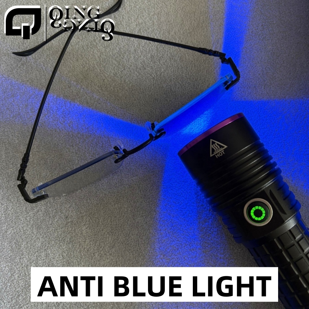 Bulk Ready Stock Frameless Original Photochromic Computer Glasses Blue Light Blocking UV Protection Lunette Photochromique Homme