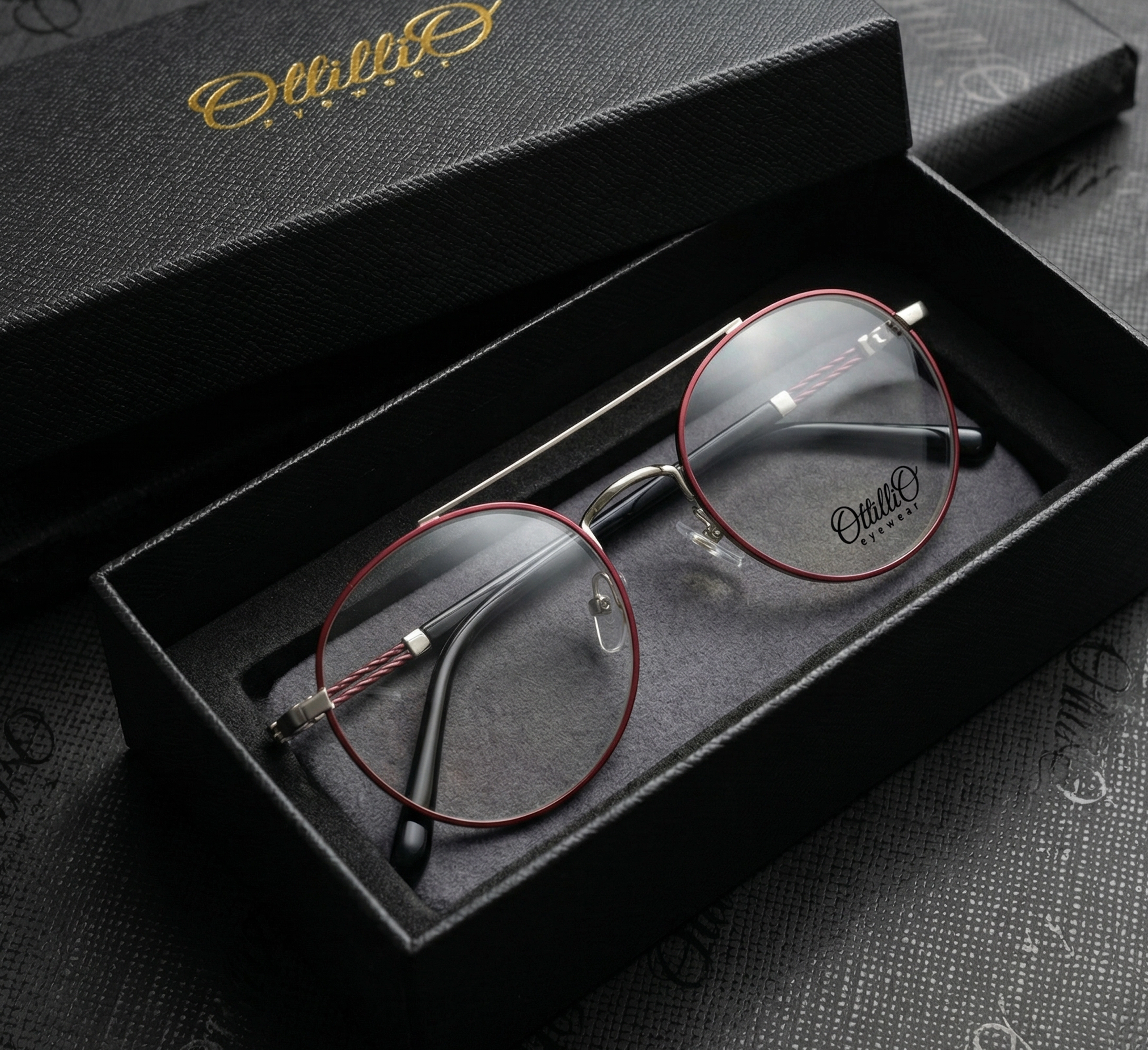 Modern optical boutique showcase