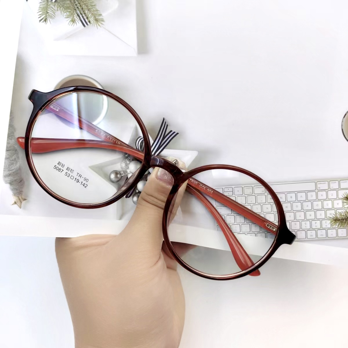 Visualmate Optical Frame Manufacturer High Quality TR90 Round Spectacle Frames Optical Eyewear Eyeglasses Frames
