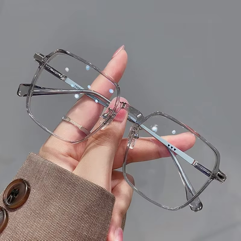 2025 Custom Logo Tr90 Glasses Anti Blue Light Computer Glasses Eyeglasses Frames Wholesale Manufacturer Square Optical Glass