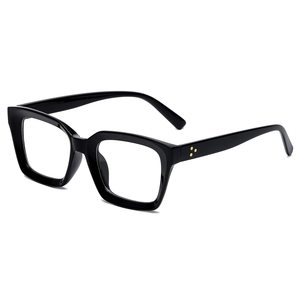 Custom Classic Thick Square Frame Clear Lens Glasses For Women Men Non Prescription Eyeglasses