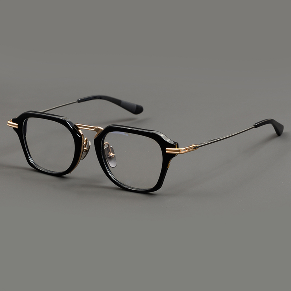 TFB 2025 Titanium Acetate Square Tortoise Unisex High Quality Stylish Hot New Wholesale Full-Rim Eyeglasses Frames for All Face