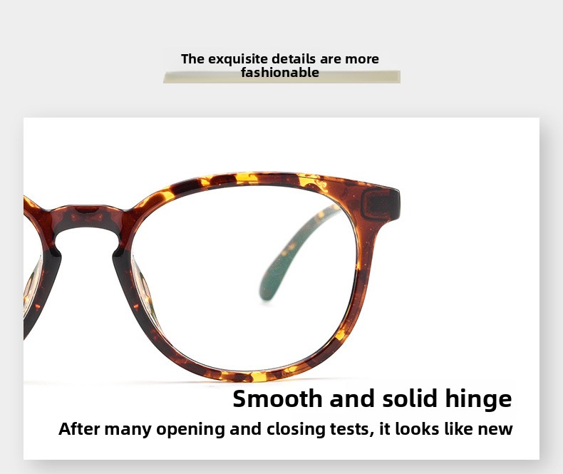 European American Unisex Stylish Solid Tortoiseshell Color Rimless Eyeglasses Frames Fashionable Diamond Face Shape Anti-Blue