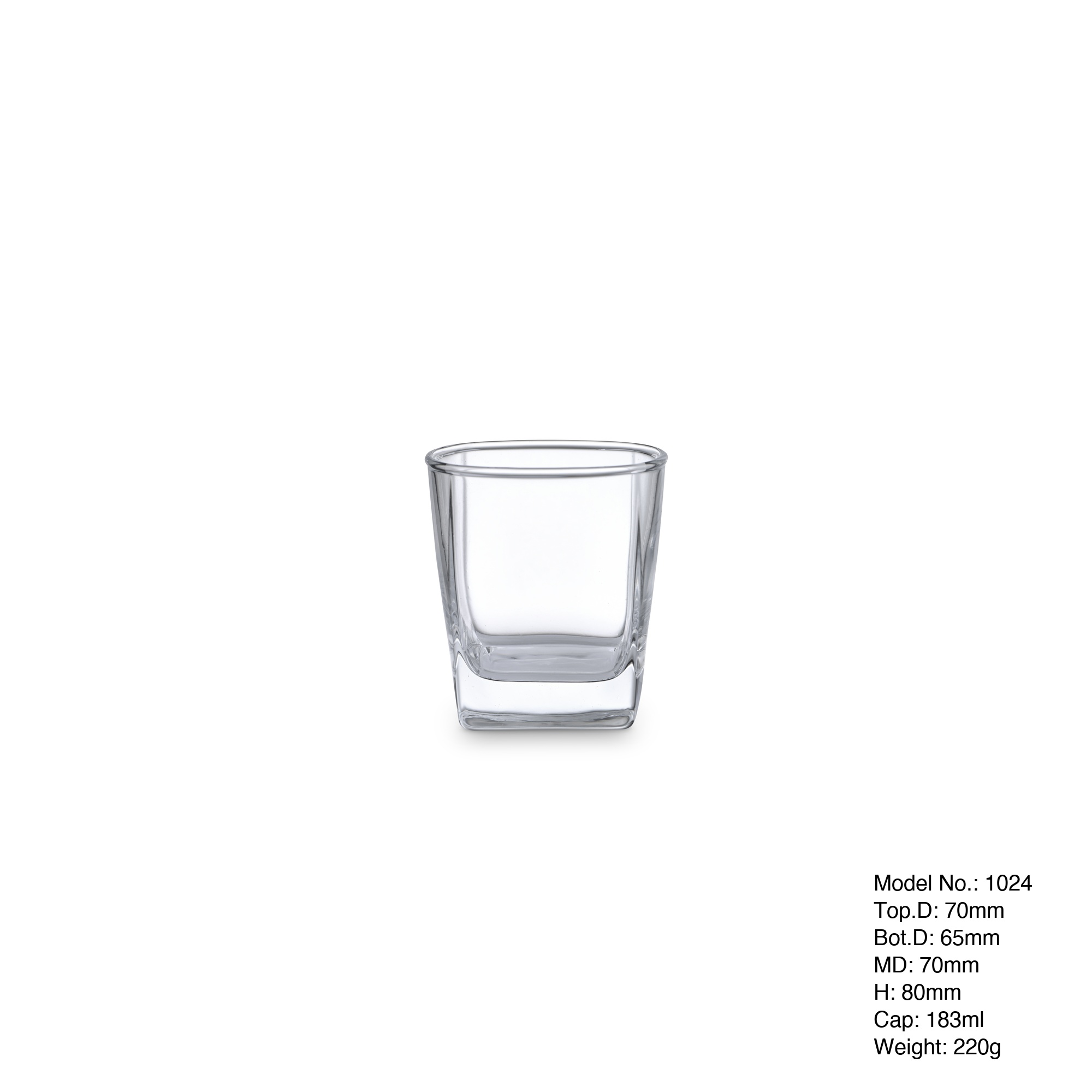 Custom Logo Square Whiskey Glasses, Personalized Geometric Rocks Glasses For Bourbon &amp; Scotch
