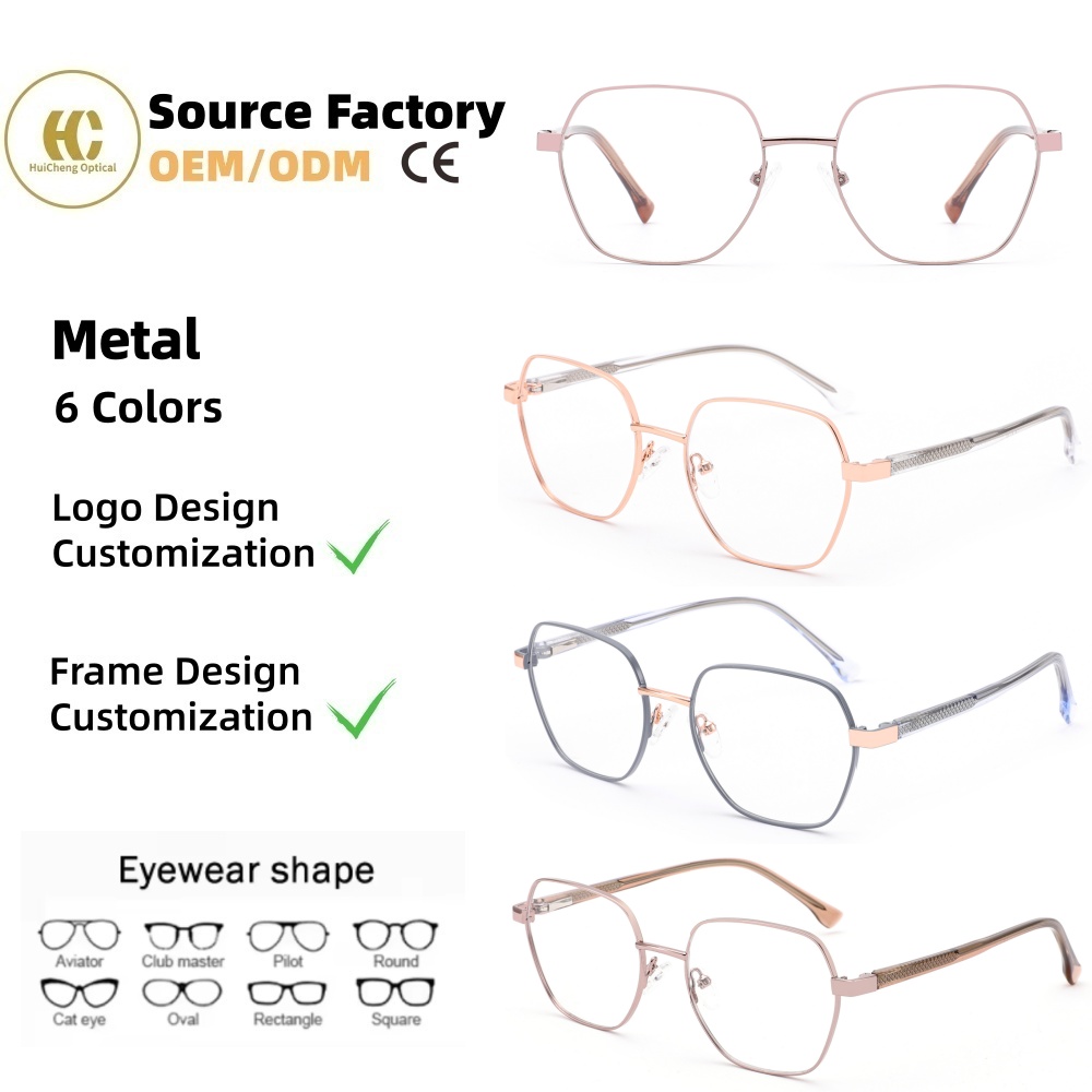 Customization Metal Eyeglasses Frame Optical Eyewear Spectacles Wholesale Manufacturer Lightweight Eye Glasses Supplier OEM/ODM