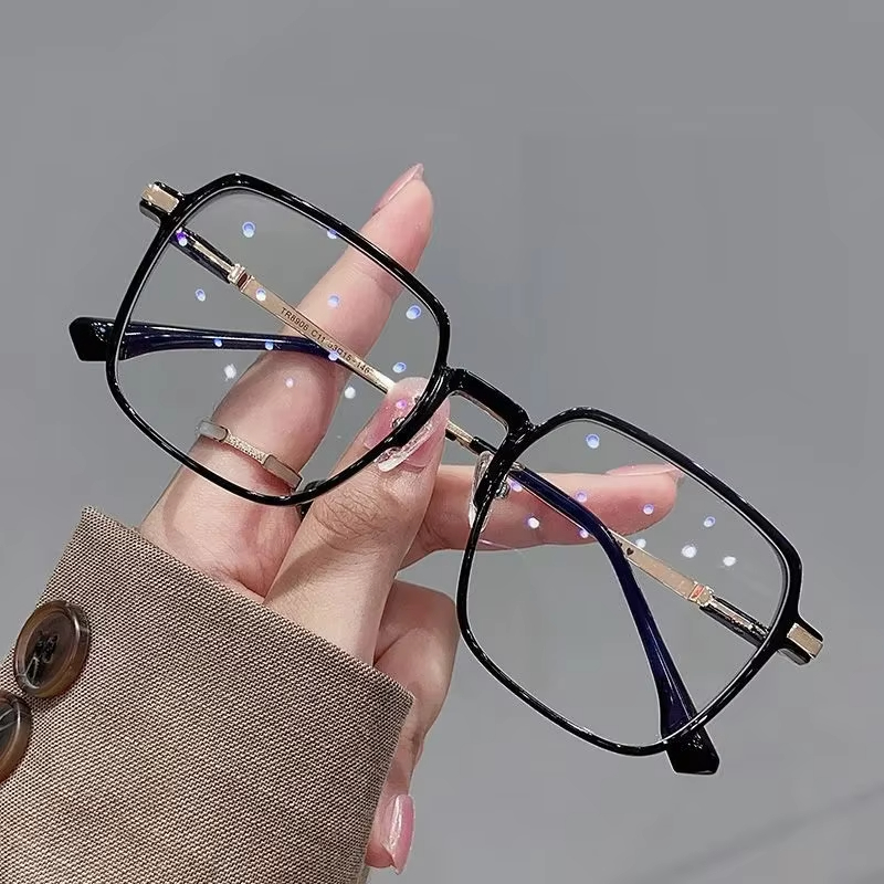 2025 Custom Logo Tr90 Glasses Anti Blue Light Computer Glasses Eyeglasses Frames Wholesale Manufacturer Square Optical Glass