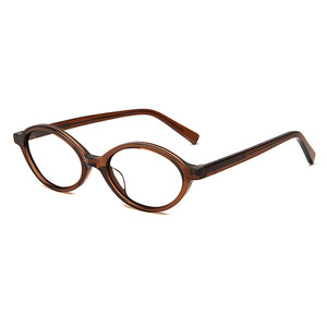 Custom Unisex Prescription Eyewear Frames High Quality Trendy Internet Celebrity Small Oval Optical Glasses 24SA080