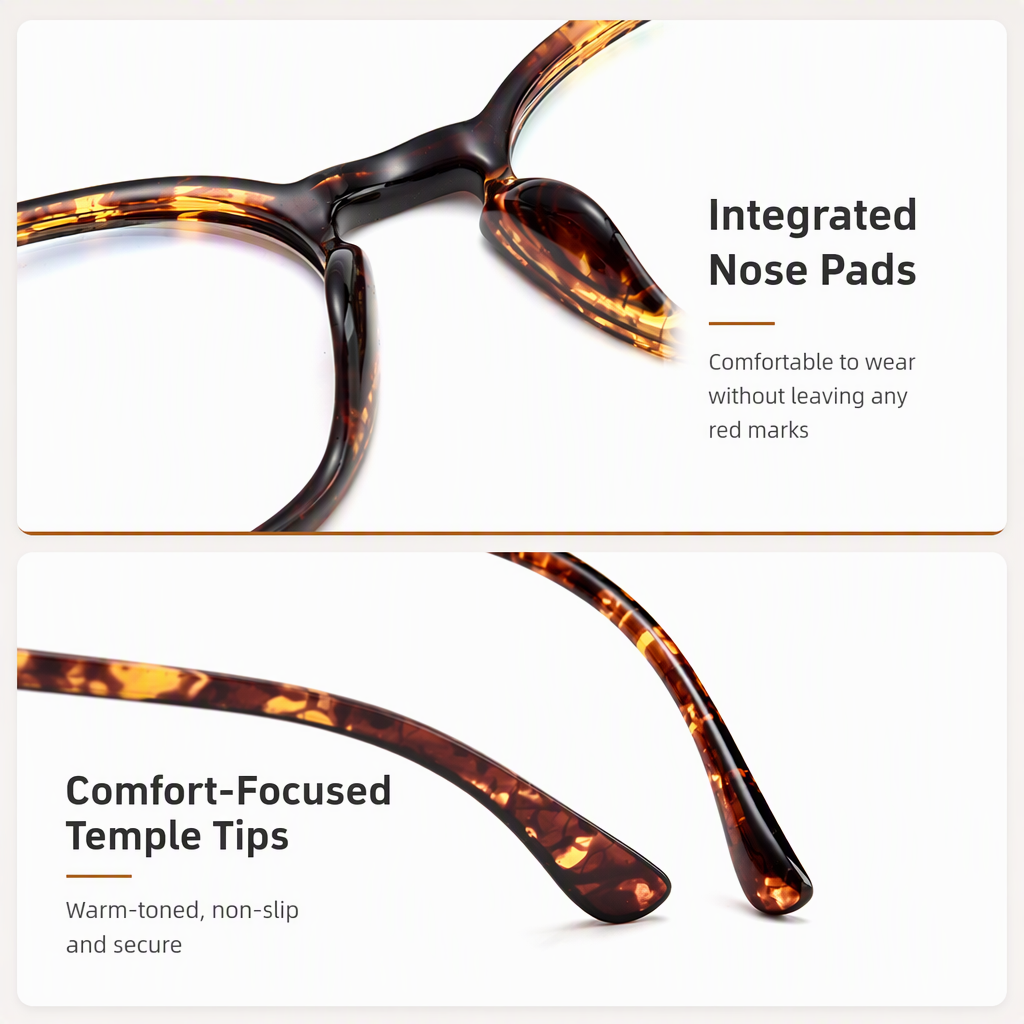 European American Unisex Stylish Solid Tortoiseshell Color Rimless Eyeglasses Frames Fashionable Diamond Face Shape Anti-Blue