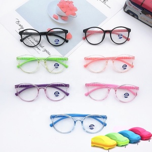 Round Blue Light Kids Glasses Optical Frame Children Boy Girls Computer Transparent Blocking Anti Reflective Eyeglasses