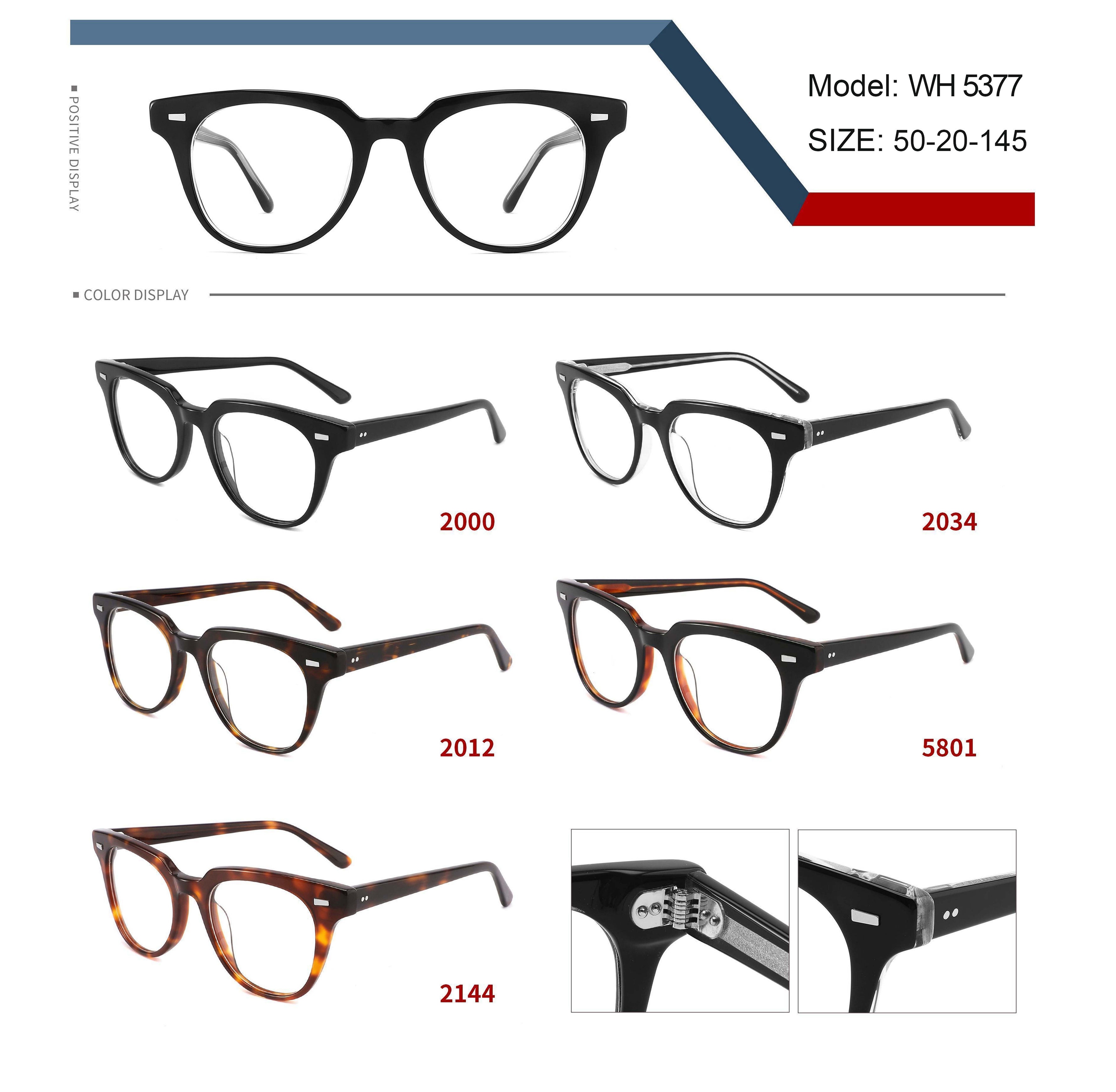Vintage Tortoise Shell Round Acetate Optical Eyeglass Frames Retro Fashion Prescription Eyewear Frames Ready Goods