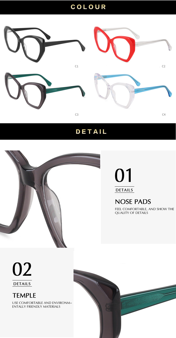 Hot Sales Factory Price Wholesale Manufacturers Acetate Eyewear Glasses in Stock Vintage Frames Optical