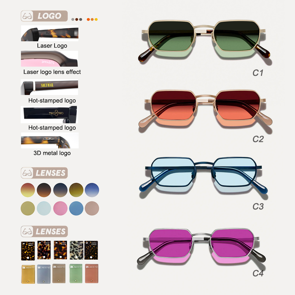 TFB Metal Rectangle Frame Men Fashion Luxury Hot New Sun Glasses Uv400 Retro Vintage Luxury Cool High Quality Sunglasses