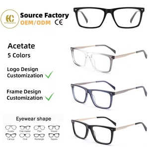 Customization High-end Classic Acetate Optical Glasses Durable Handcrafted Rectangle Eyeglasses Frames For Daily Wear OEM/ODM