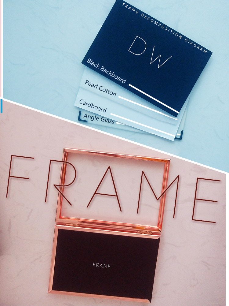 Metal Graduation Memory Double Sided Glass Float Frame
