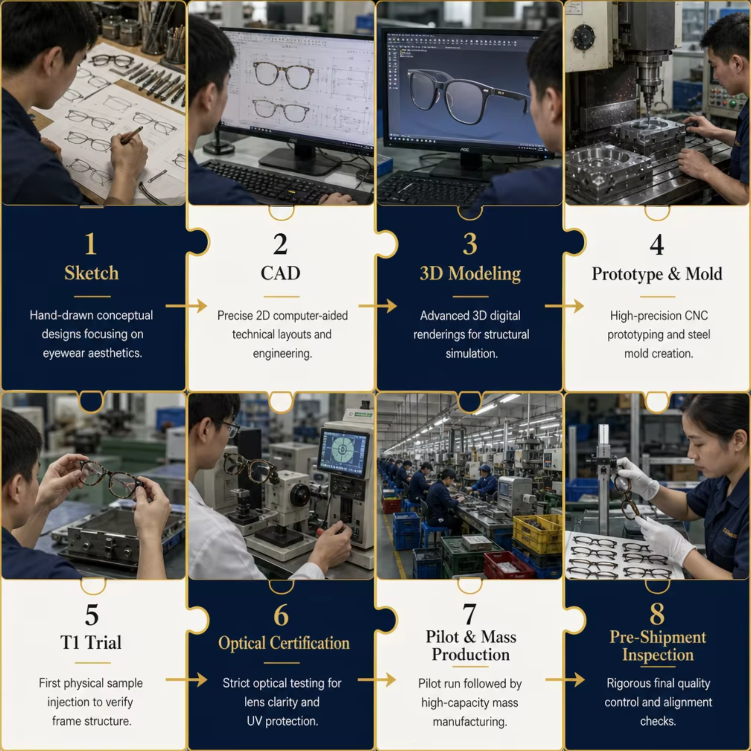 Eyewear Production Process