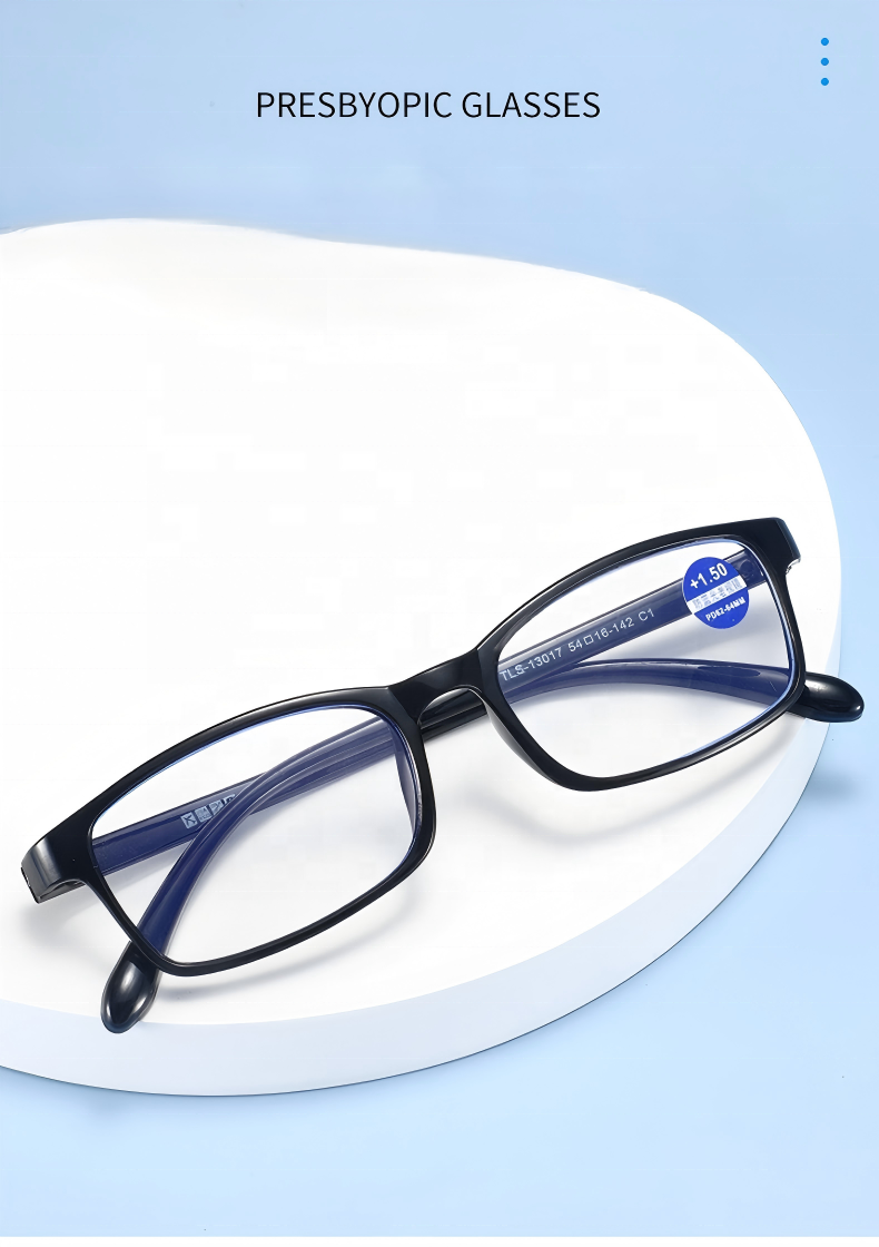 Square Anti Blue Light Glasses Frames Global Recycled Standard Certified Suitable for Long Time Screen Use and Daily Wear