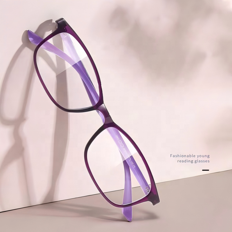 Square Anti Blue Light Glasses Frames Global Recycled Standard Certified Suitable for Long Time Screen Use and Daily Wear
