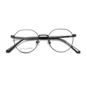 VisualMate Newest European and American High Quality Optical Frames Metal Acetate Round Myopia Glasses