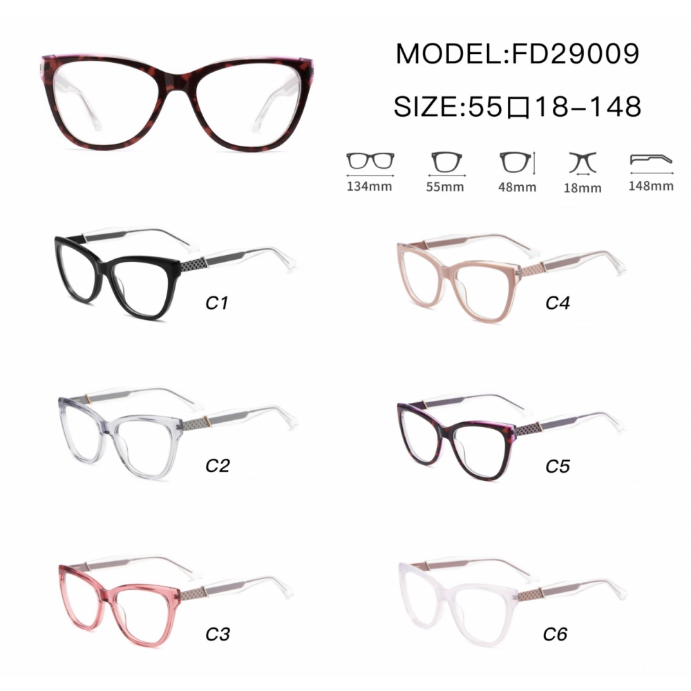 Customization High Quality Acetate Glasses Frames Vintage Transparent Optical Frames Slingshot Spring Hinge Eyewear OEM/ODM