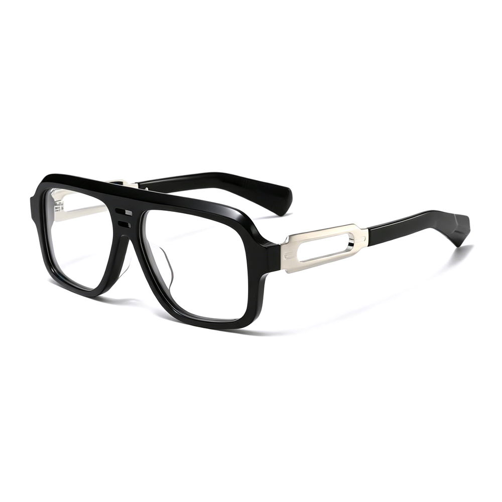 New Arrival Oversized Retro Square Pilot Optical Frames Unisex Anti Blue Light Eyeglasses Men Women