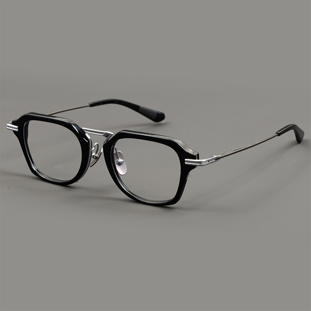 TFB 2025 Titanium Acetate Square Tortoise Unisex High Quality Stylish Hot New Wholesale Full-Rim Eyeglasses Frames for All Face