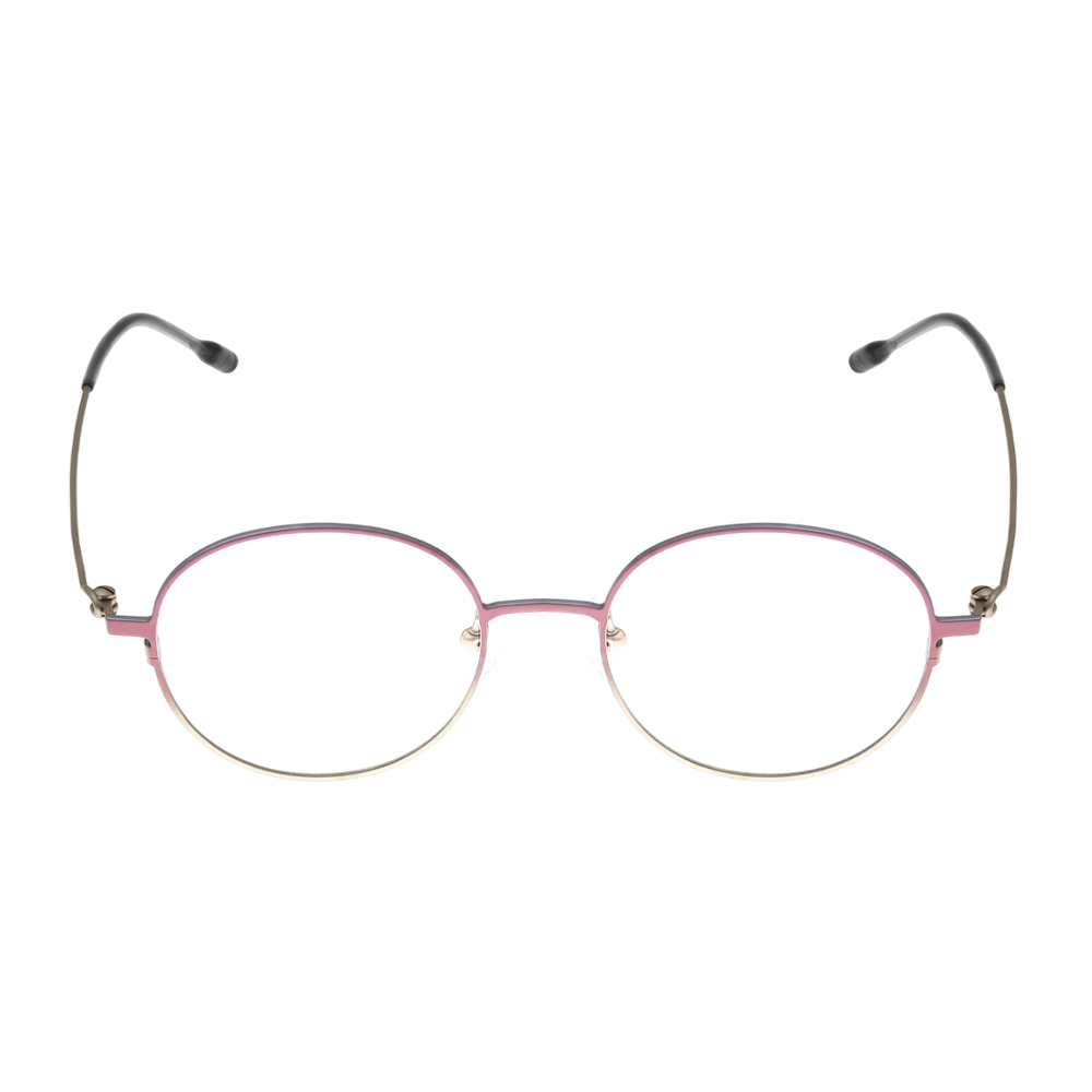 Pure Titanium Circle Frame Glasses Women Vintage Gradient Pink Gold Luxury Lightweight Fashion Designer Optical Frame Cazal
