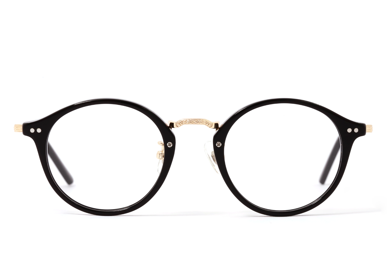 Acetate Round Optical Eyeglass Frames with Metal for Men Women, Custom Logo Eyewear Wholesale Bulk Order