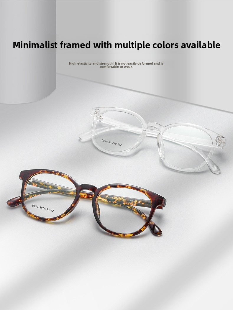 European American Unisex Stylish Solid Tortoiseshell Color Rimless Eyeglasses Frames Fashionable Diamond Face Shape Anti-Blue