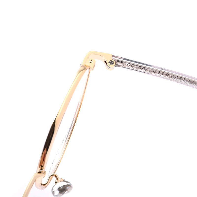 VisualMate Newest European and American High Quality Optical Frames Metal Acetate Round Myopia Glasses