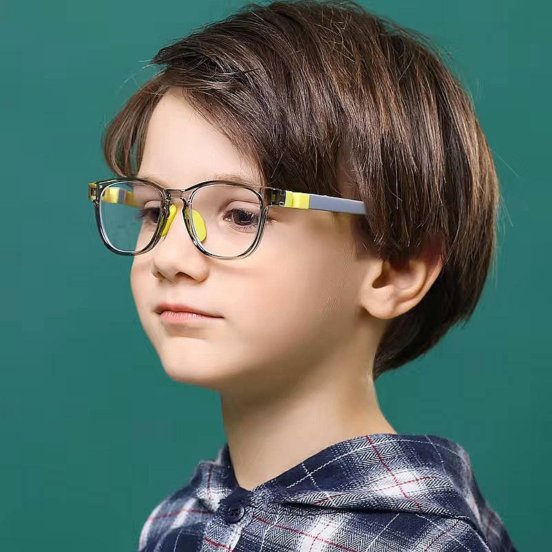Custom Logo Silicone Frame Children Baby Blue Rays Blocking Optical Spectacle Eyeglass Kids Anti Blue Light Computer Glasses