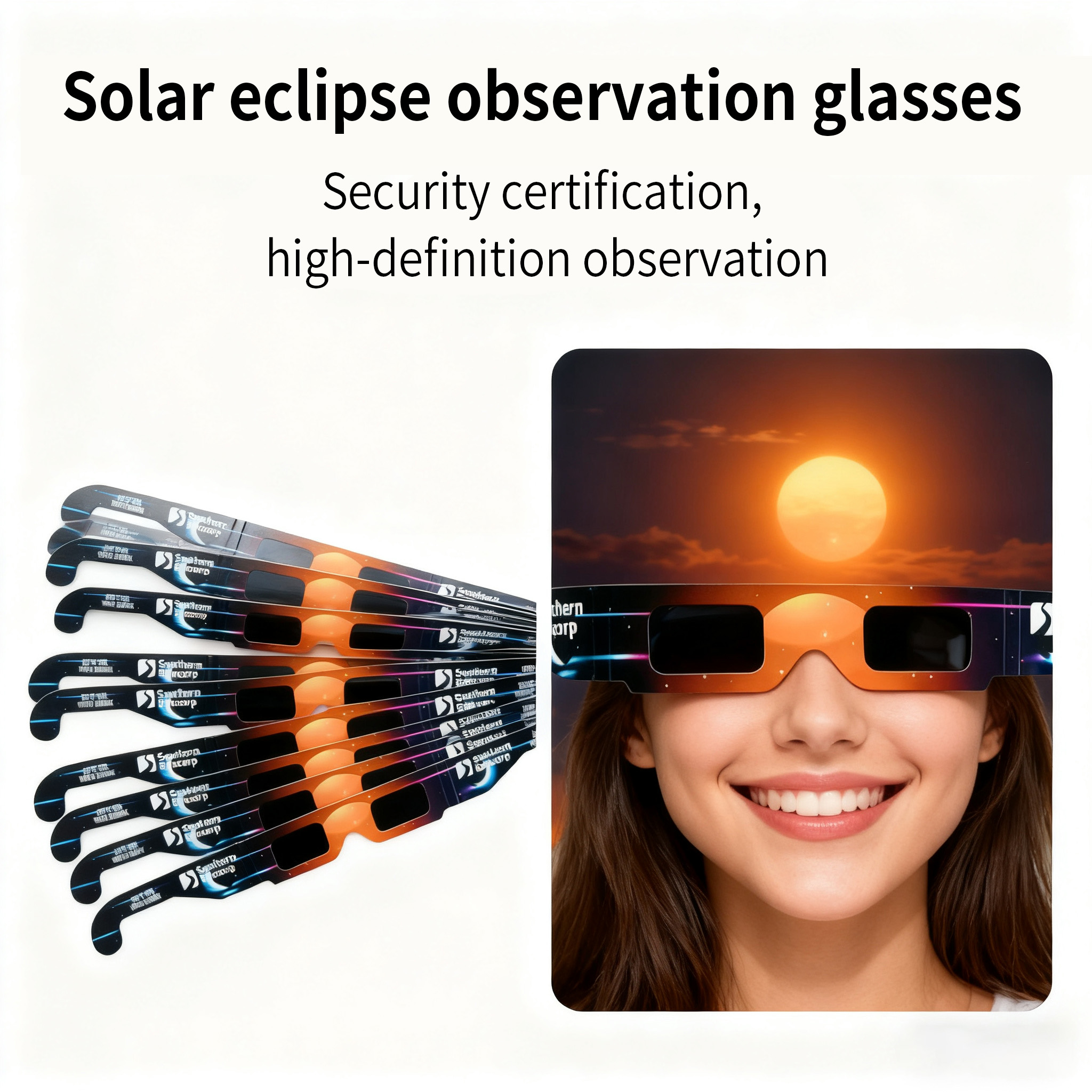 Paper Solar Eclipse Glasses Display 3