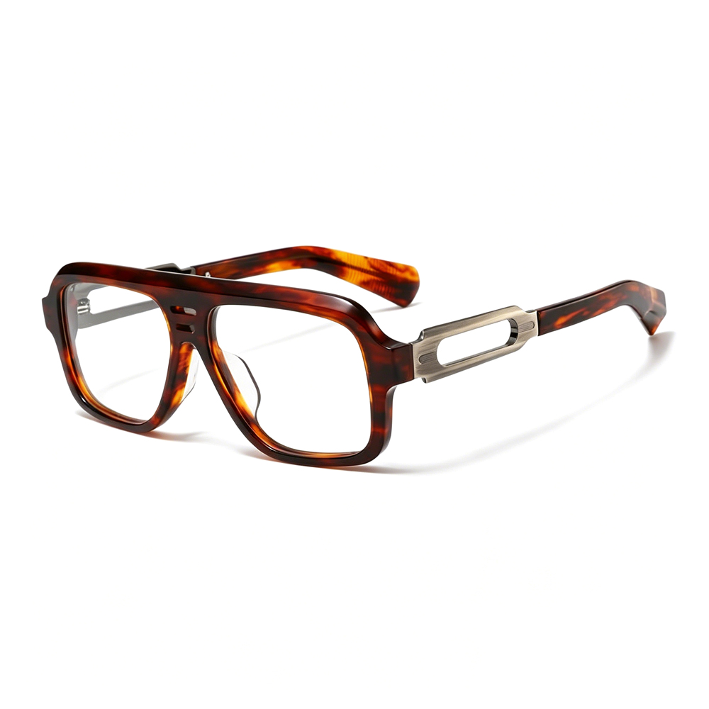 New Arrival Oversized Retro Square Pilot Optical Frames Unisex Anti Blue Light Eyeglasses Men Women