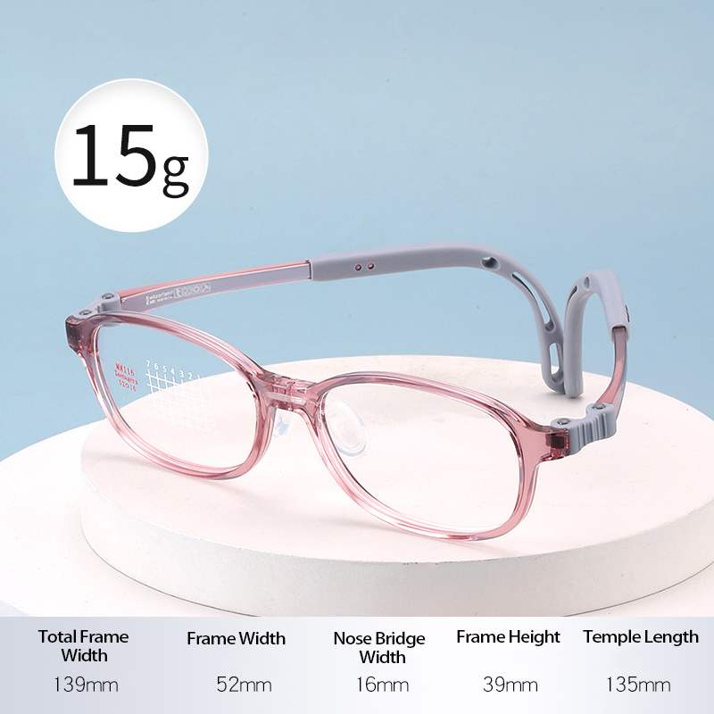 Factory Custom Glasses Frames TR90 Plus Silicone Kids Frames Eyeglasses Kid Size Optical Frame Eyewear
