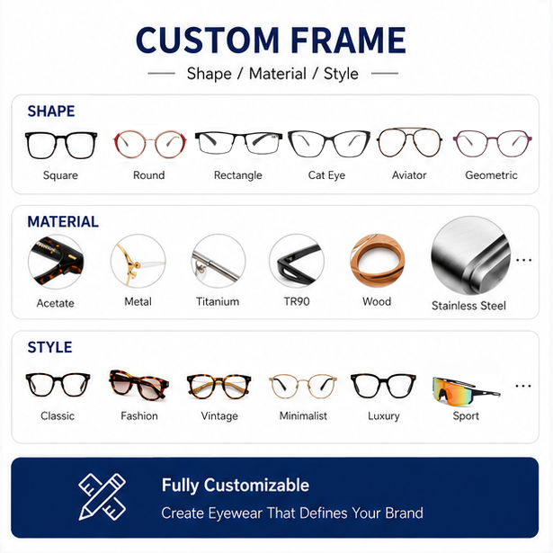 Wholesale Trendy Cat Eye Metal Optical Frames Women's Luxury Anti-Blue Light Eyeglasses Designer Brand Eyeglasses Frame OEM/ODM