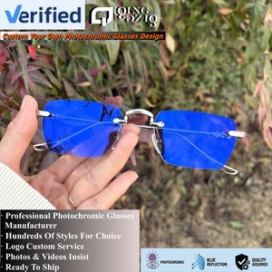 Frameless Photochromic Blue Light Blocking Glasses