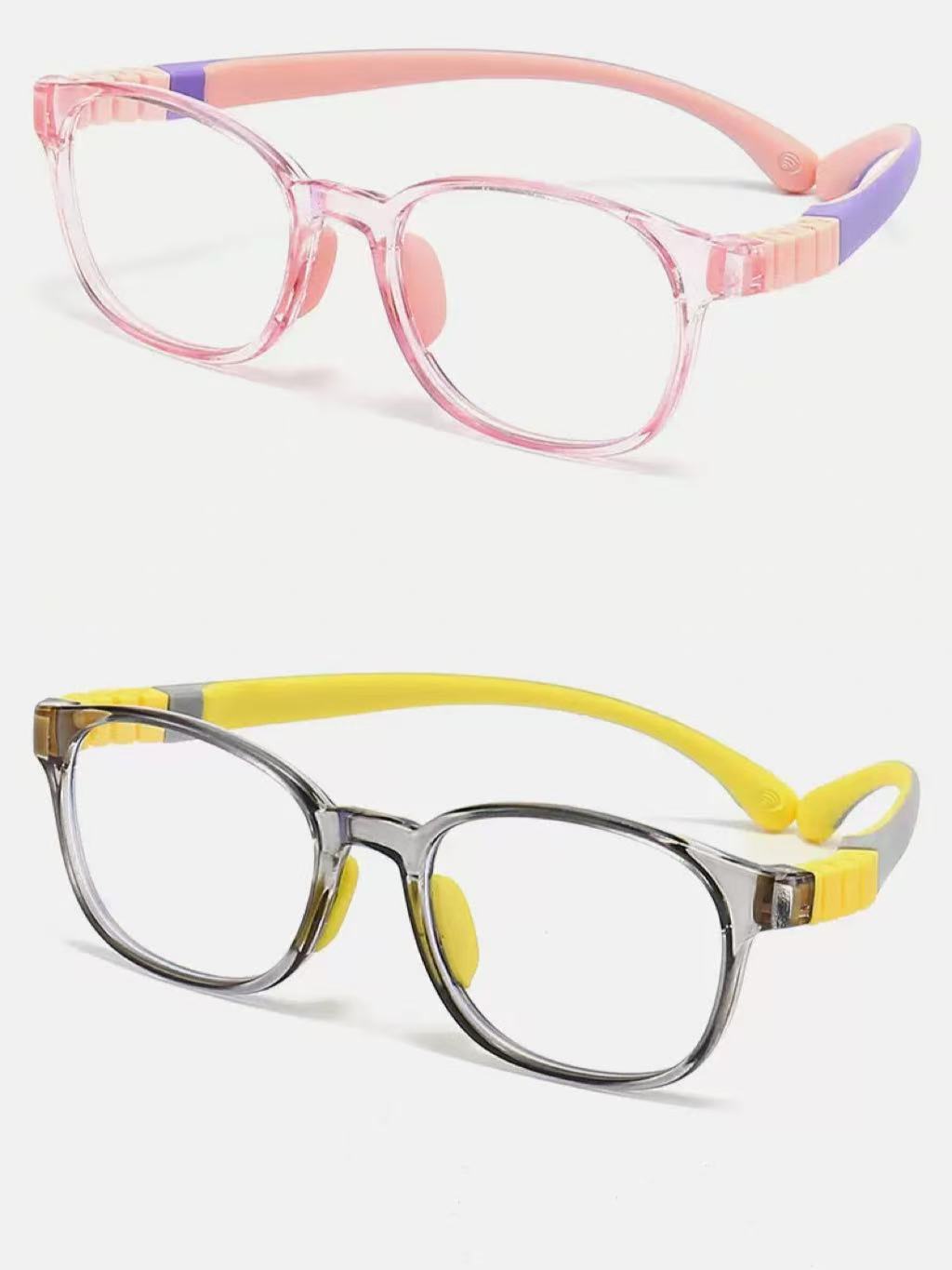 2026 TR90 Flexible Kids Colored Frames For Children Blue Light Blocking Glasses Wholesale China