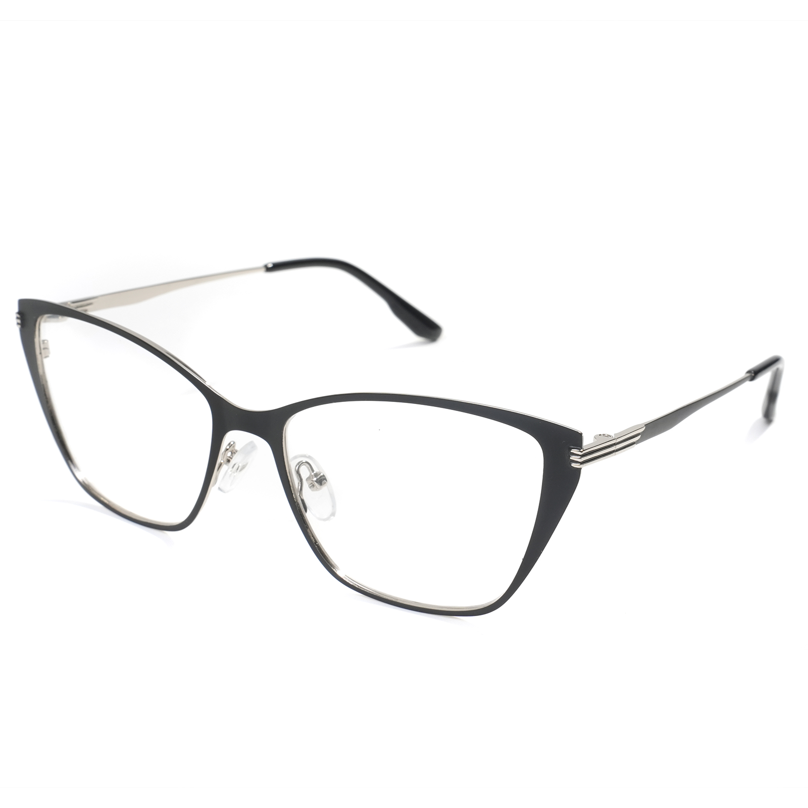 Wholesale Trendy Cat Eye Metal Optical Frames Women's Luxury Anti-Blue Light Eyeglasses Designer Brand Eyeglasses Frame OEM/ODM