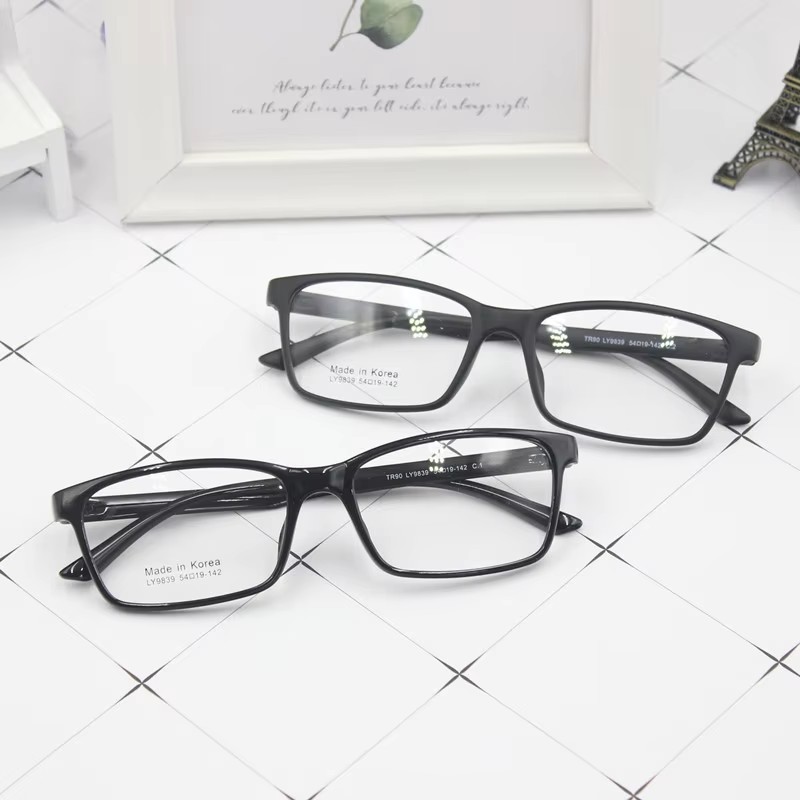 Cheapest Assorted TR90 Metal Eyewear Frames Unisex Square Optical Spectacle Eyeglasses Black Cheap Stock for Men Women Computer