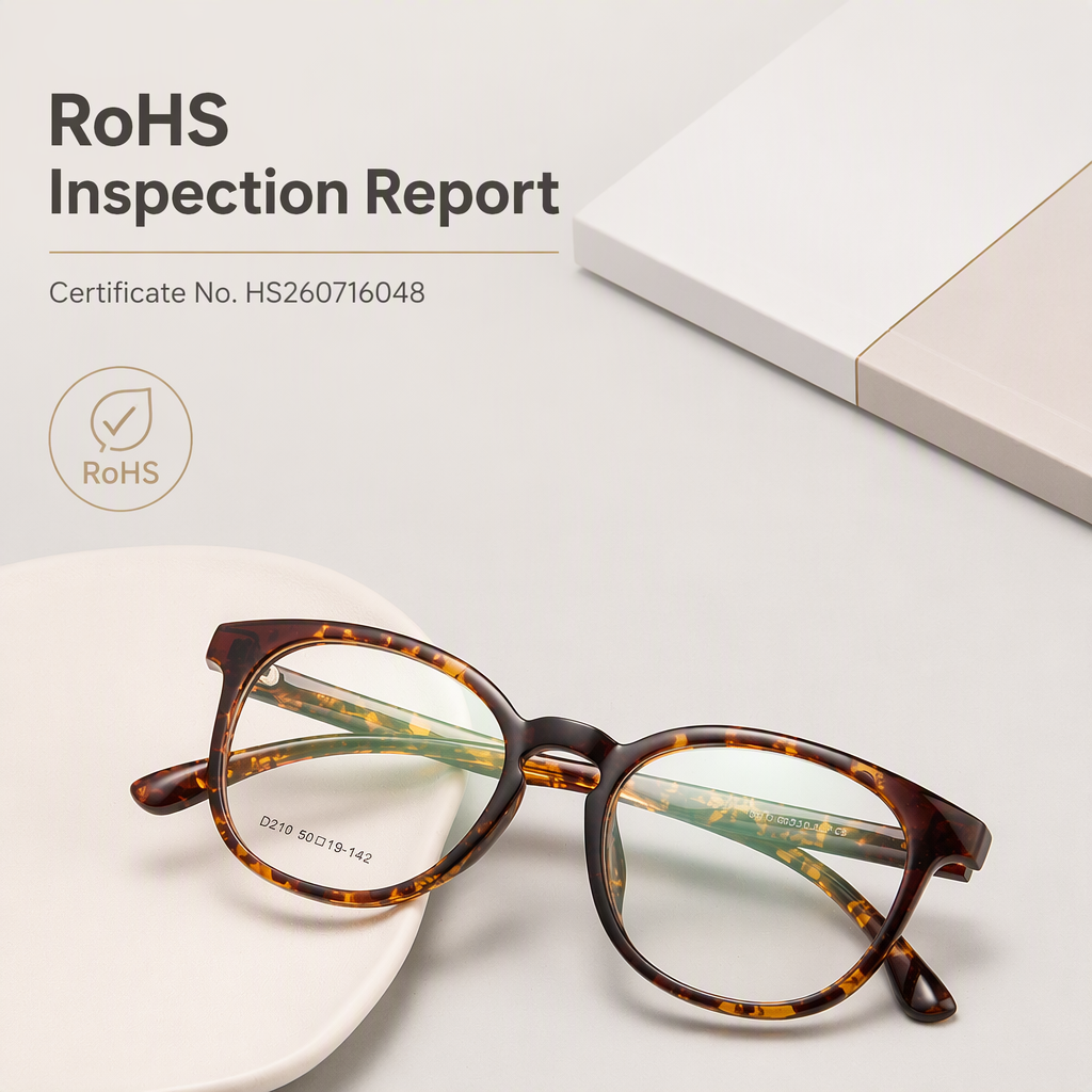European American Unisex Stylish Solid Tortoiseshell Color Rimless Eyeglasses Frames Fashionable Diamond Face Shape Anti-Blue