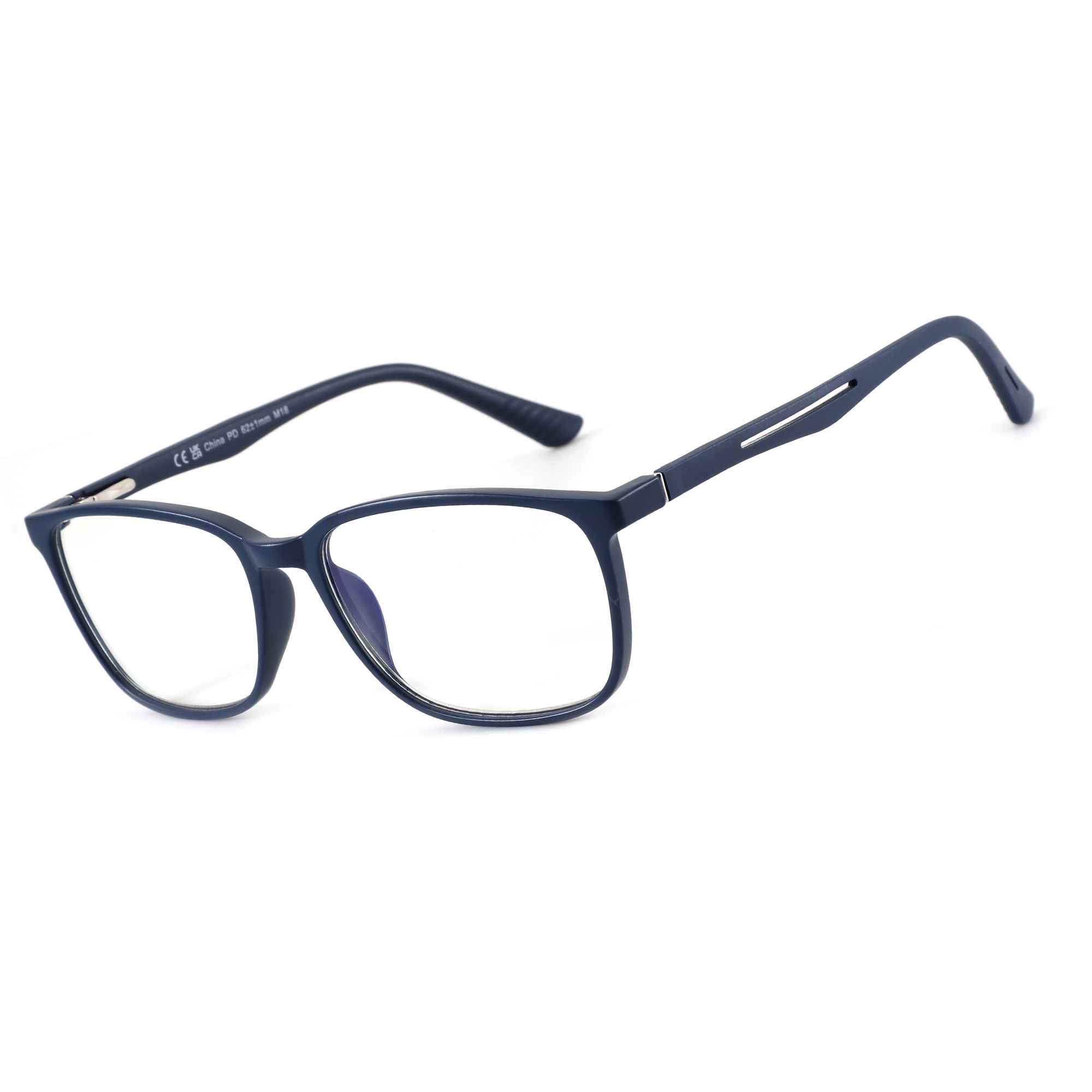 Bemore New Trendy Rectangle Retro TR 90 Flexible Rubber Temple Anti Blue Light Glasses for Men Hyperopia Customized Wholesaler