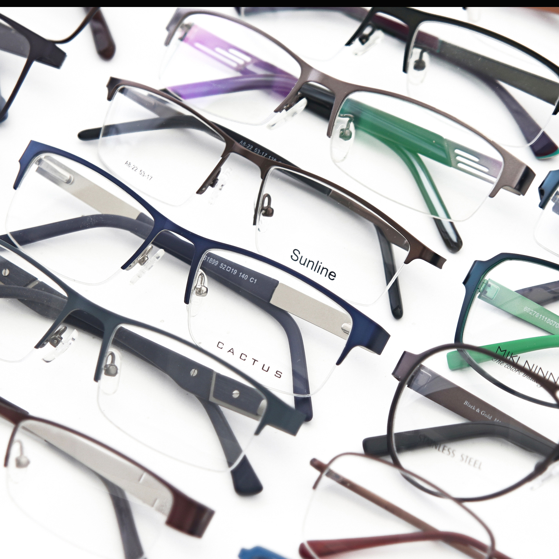 Promotional Assorted Optical Frames Women Men Classic Mix Metal Square Eyeglasses Frames Cheap Wholesale Optical Frame