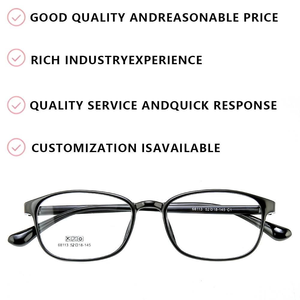 OEM ODM Service for TR Material Eyeglass Frames Producing Optical Glasses and Eyewear Simple Design Unisex Comfort Custom