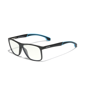 KINGSEVEN Glasses TR90 Square Anti-Blue Office Computer Eyeglasses